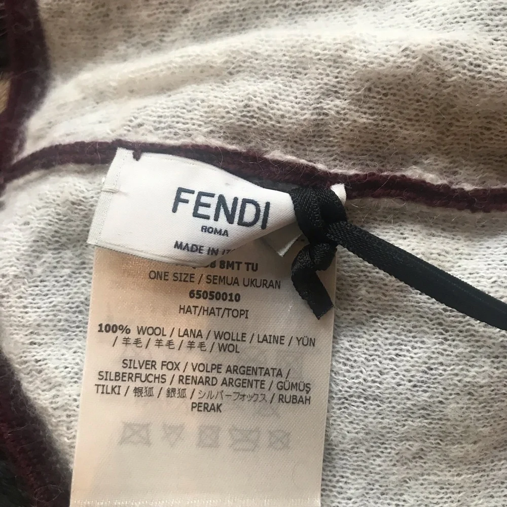 NWT Fendi monster Beenie hat fur - Picture 6 of 6